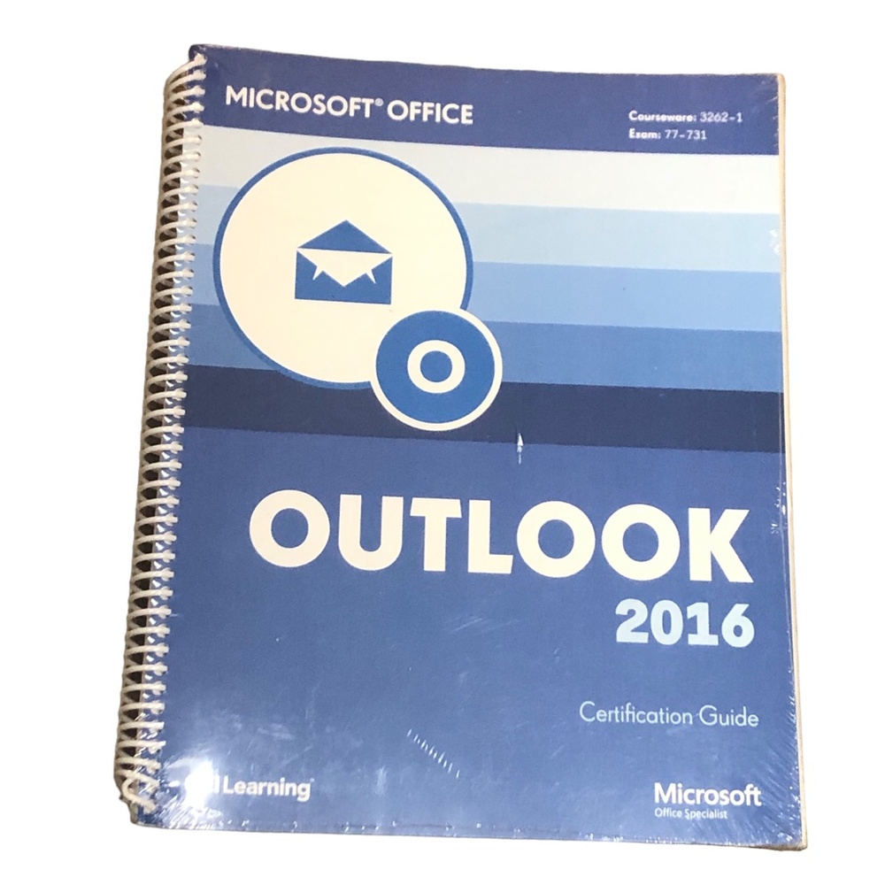 Microsoft Office Outlook 2016 Certification Guide  -New Sealed